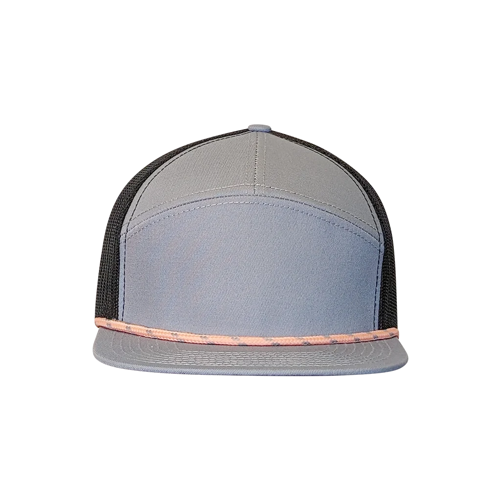 PS169 7-Panel Visor Rope Hat - Graphite Gray