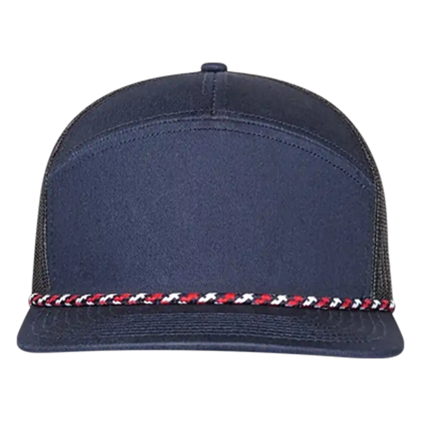PS169 7-Panel Visor Rope Hat - Midnight Blue