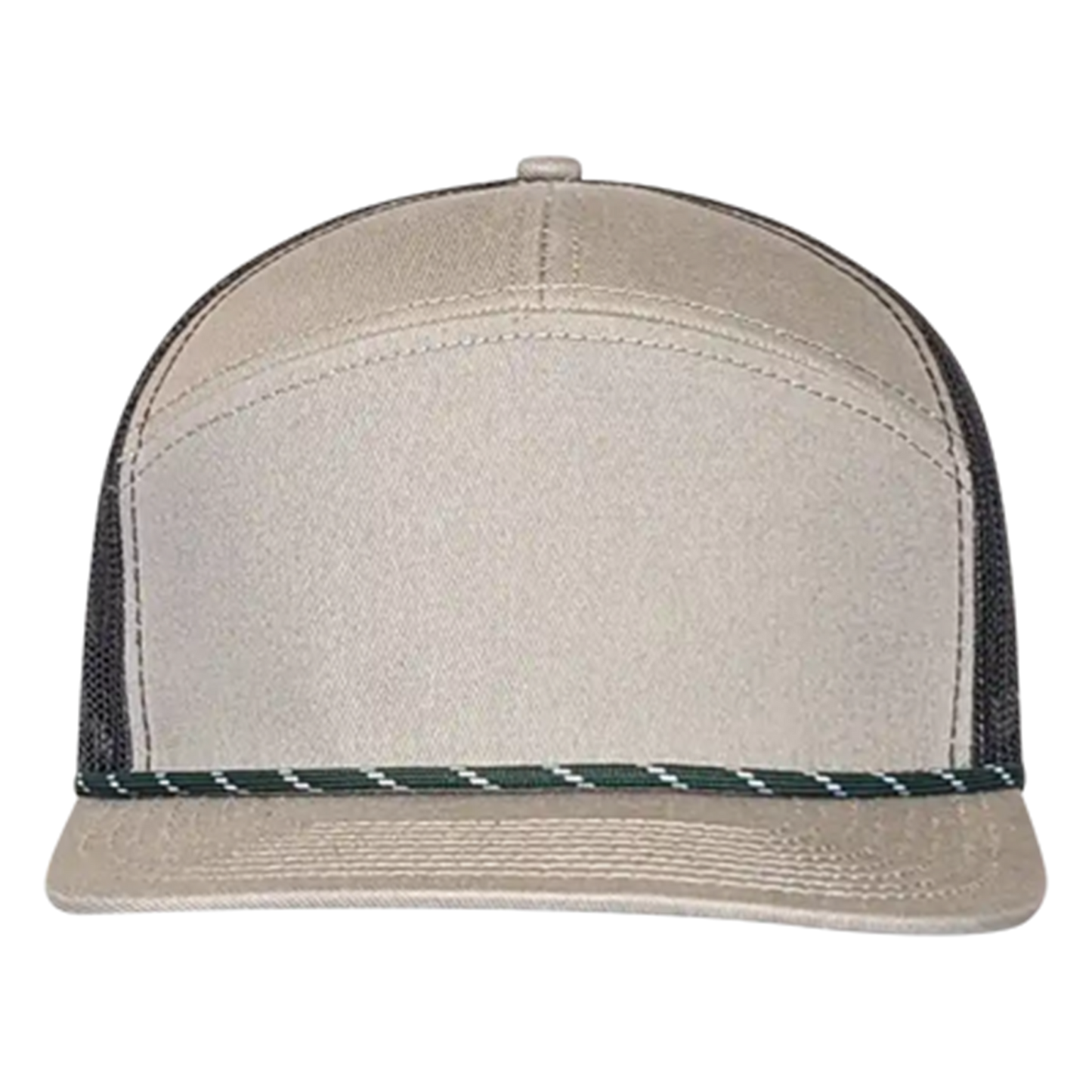 PS169 7-Panel Visor Rope Hat-Pewter