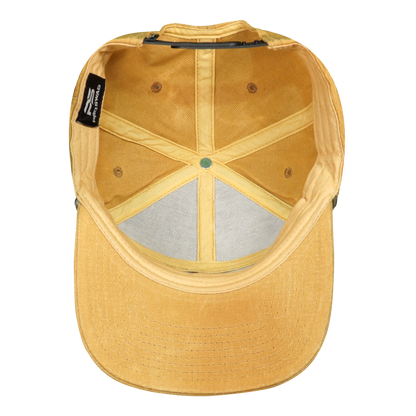 Premium Wax Canvas 7-Panel Hat with Visor Rope - Sahara Tan