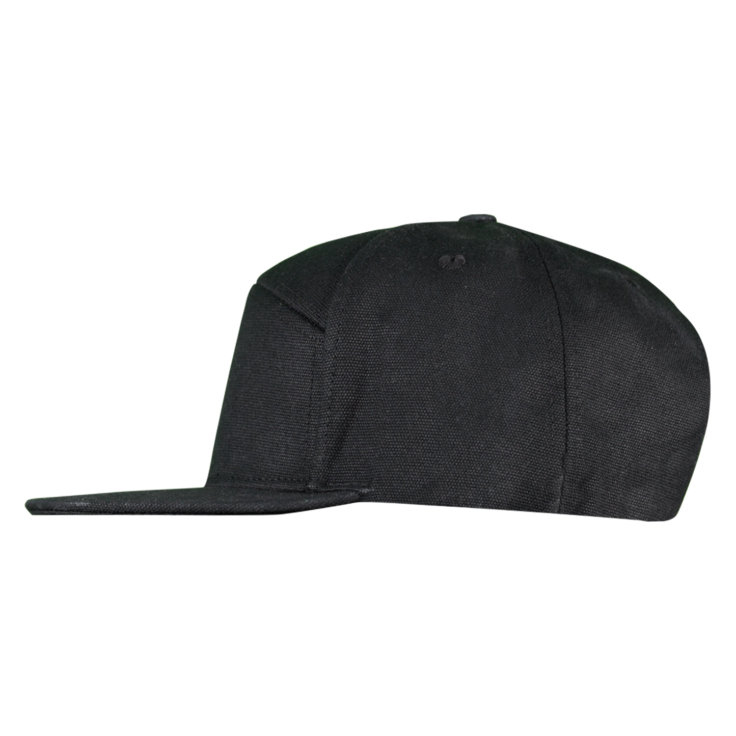 Premium Wax Canvas 7-Panel Hat - Sable Black