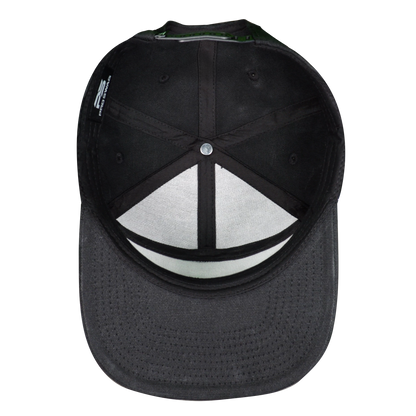 Premium Wax Canvas 7-Panel Hat - Sable Black