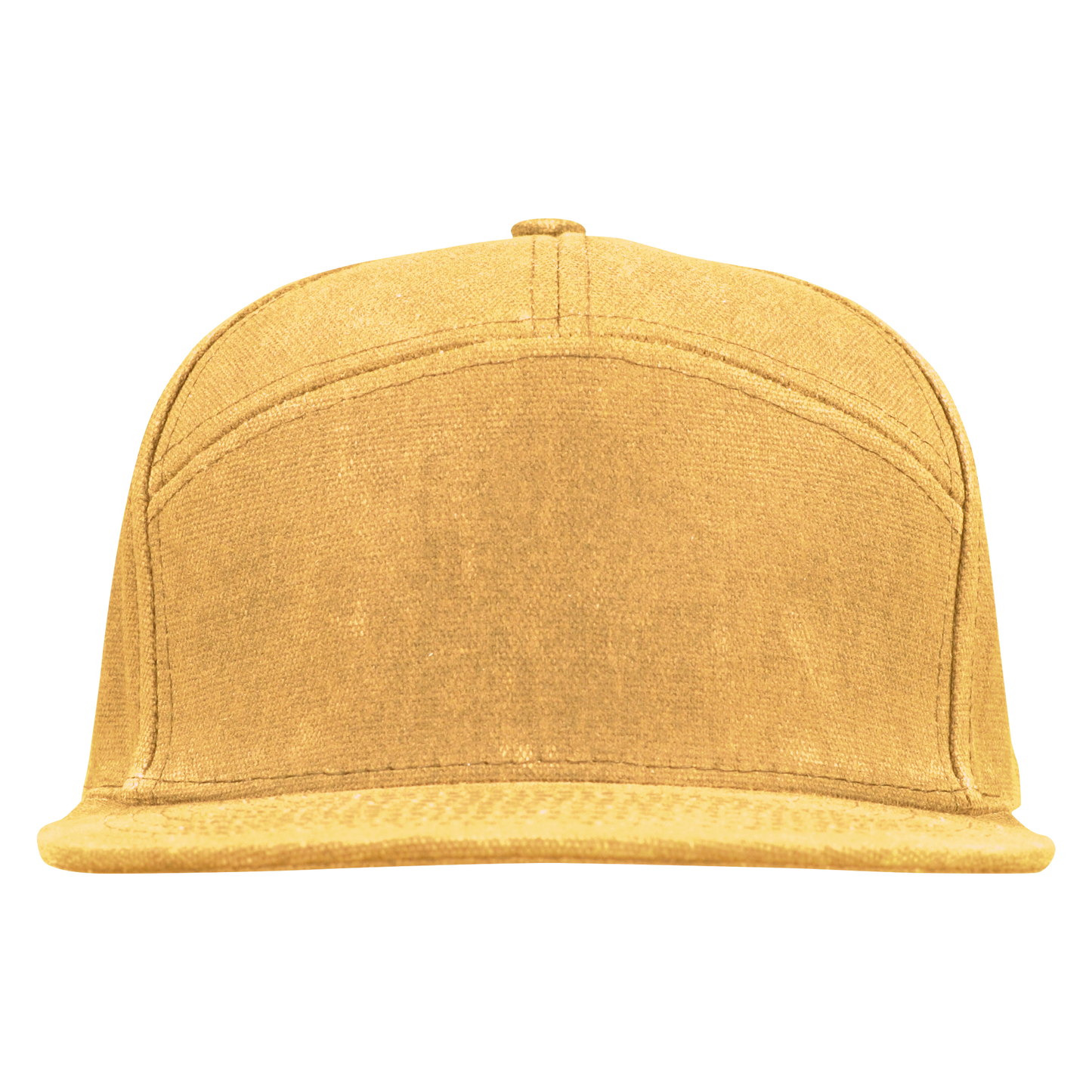 Premium Wax Canvas 7-Panel Hat - Sahara Tan