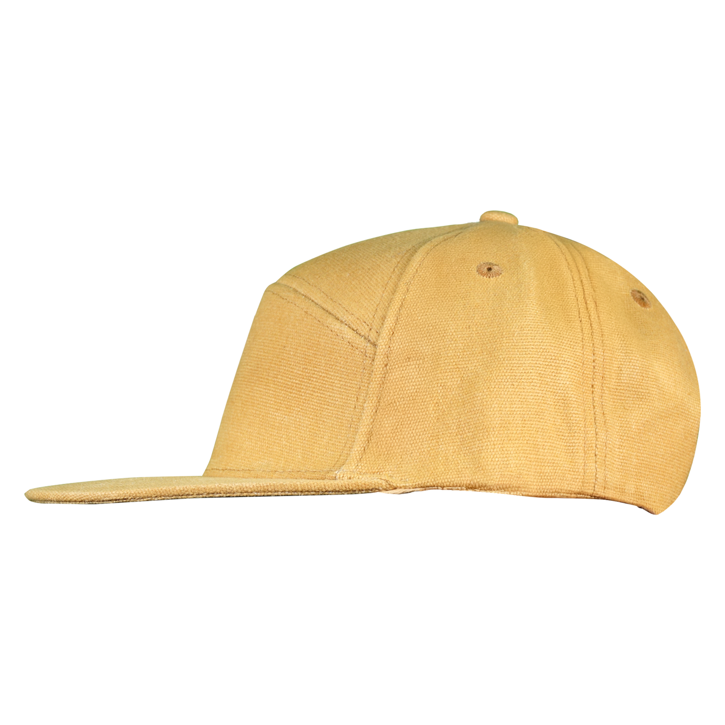 Premium Wax Canvas 7-Panel Hat - Sahara Tan