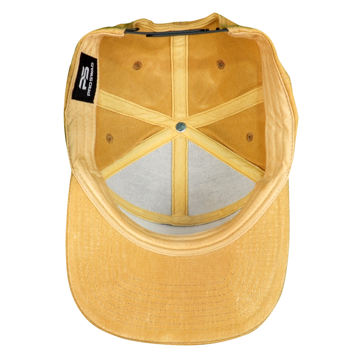 Premium Wax Canvas 7-Panel Hat - Sahara Tan