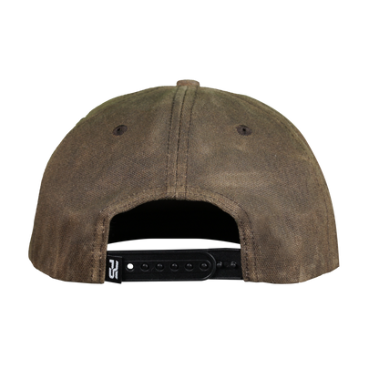 Premium Wax Canvas 7-Panel Hat - Umber Brown
