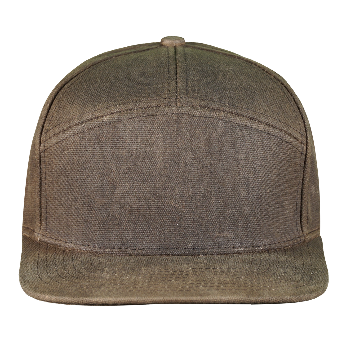 PS170 Wax Canvas 7 Panel Hat-Umber