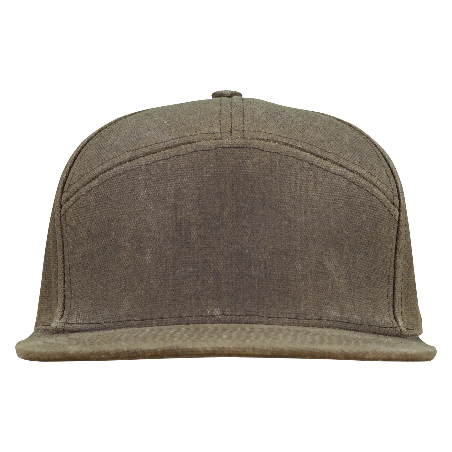 Premium Wax Canvas 7-Panel Hat - Umber Brown