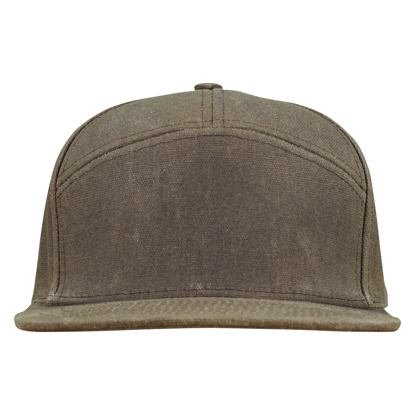 Premium Wax Canvas 7-Panel Hat - Umber Brown