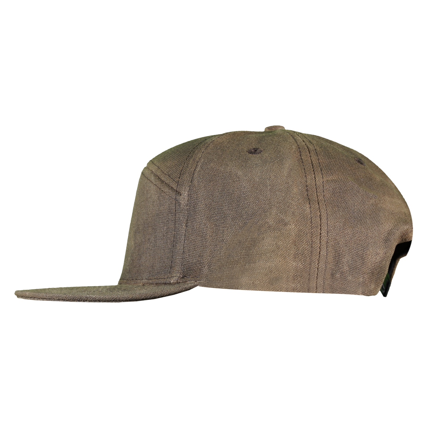 Premium Wax Canvas 7-Panel Hat - Umber Brown