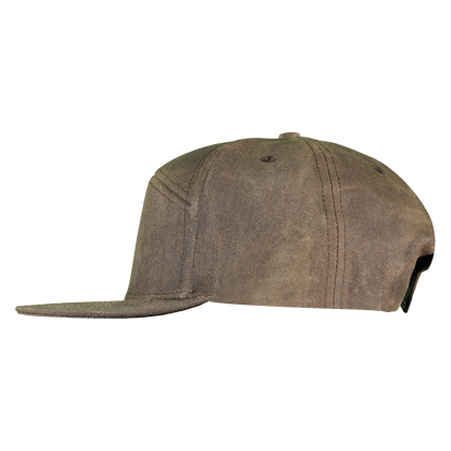 Premium Wax Canvas 7-Panel Hat - Umber Brown