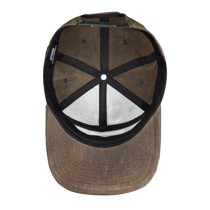 Premium Wax Canvas 7-Panel Hat - Umber Brown
