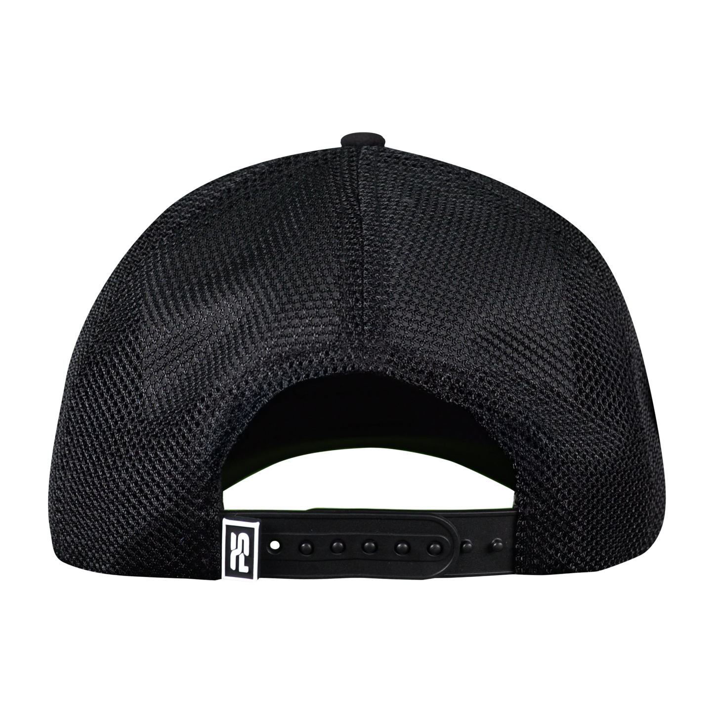 Structured 5-Panel Trucker Hat - Sable Black