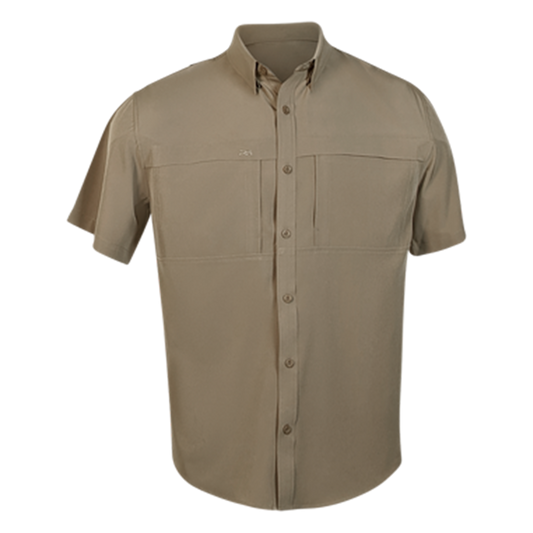 PS200 Short Sleeve Fishing Shirt - Canvas Brown