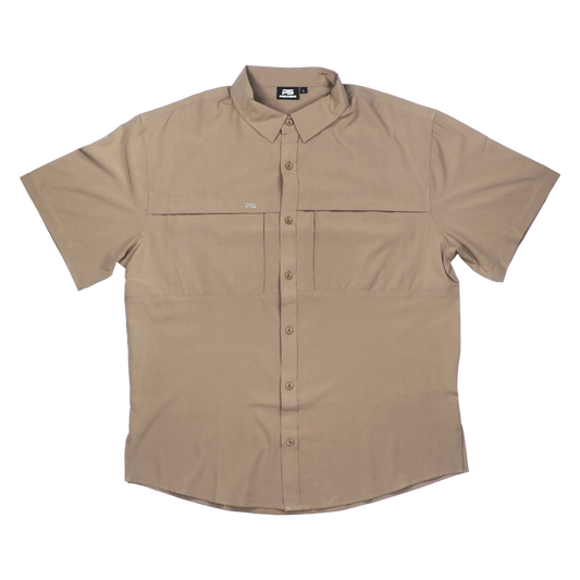 *Limited Stock* Pro Series Flex Short Sleeve Fishing Shirt - Canvas Brown