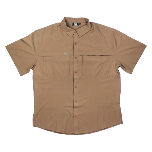 *Limited Stock* Pro Series Flex Short Sleeve Fishing Shirt - Canvas Brown