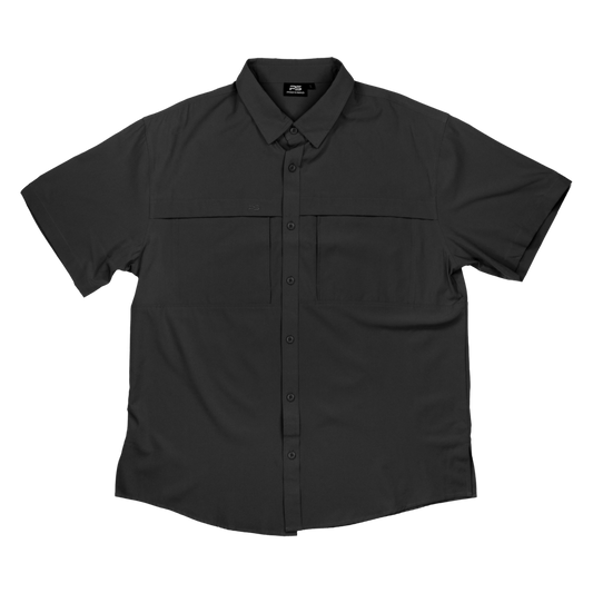 *Limited Stock* Pro Series Flex Short Sleeve Fishing Shirt - Sable Black