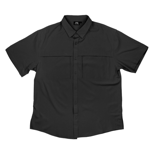 *Limited Stock* Pro Series Flex Short Sleeve Fishing Shirt - Sable Black