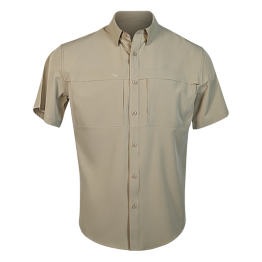 PS200 Short Sleeve Fishing Shirt - Sands Tan