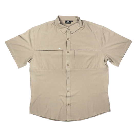 *Limited Stock* Pro Series Flex Short Sleeve Fishing Shirt - Sands Tan