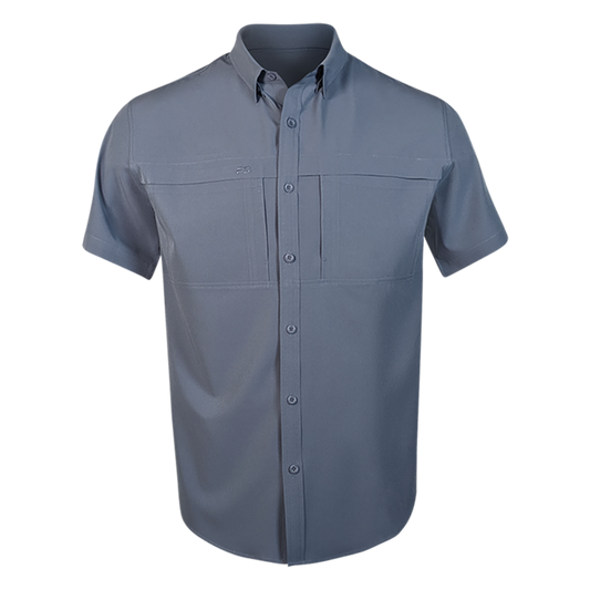 PS200 Short Sleeve Fishing Shirt - Storm Blue