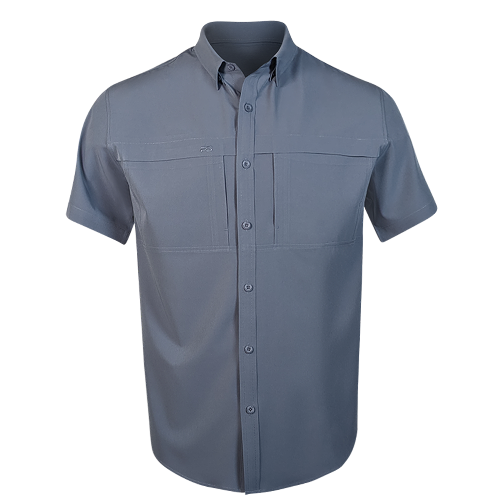 PS200 Short Sleeve Fishing Shirt - Storm Blue