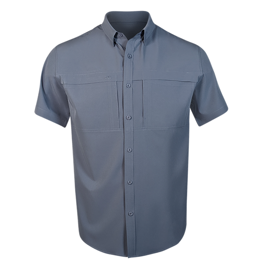 PS200 Short Sleeve Fishing Shirt - Storm Blue