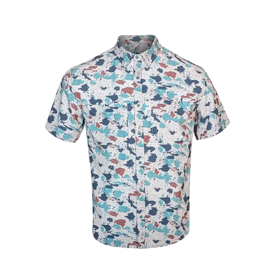 PS210 Short Sleeve Fishing Shirt - Baja Camo 3