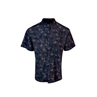 PS210 Short Sleeve Fishing Shirt - Volcanic Camo 5