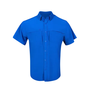 PS210 Short Sleeve Fishing Shirt - Ocean Blue