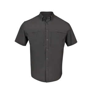 PS210 Short Sleeve Fishing Shirt - Sable Black