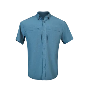 PS210 Short Sleeve Fishing Shirt - Reef Blue