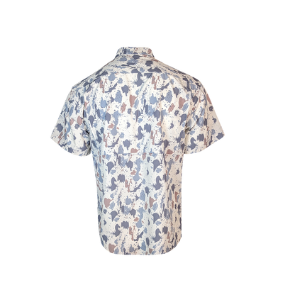 Premium Series Camo Short Sleeve Fishing Shirt - Arctic