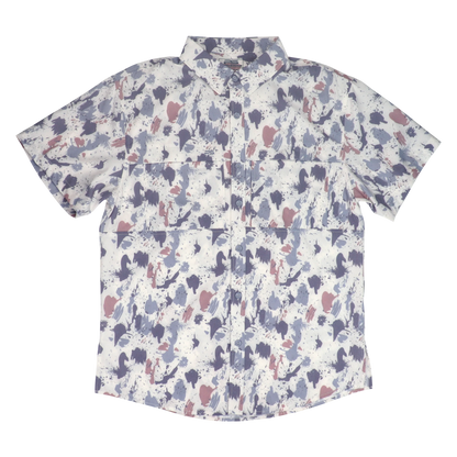 Premium Series Camo Short Sleeve Fishing Shirt - Arctic