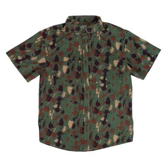 Premium Series Camo Short Sleeve Fishing Shirt - Artemis