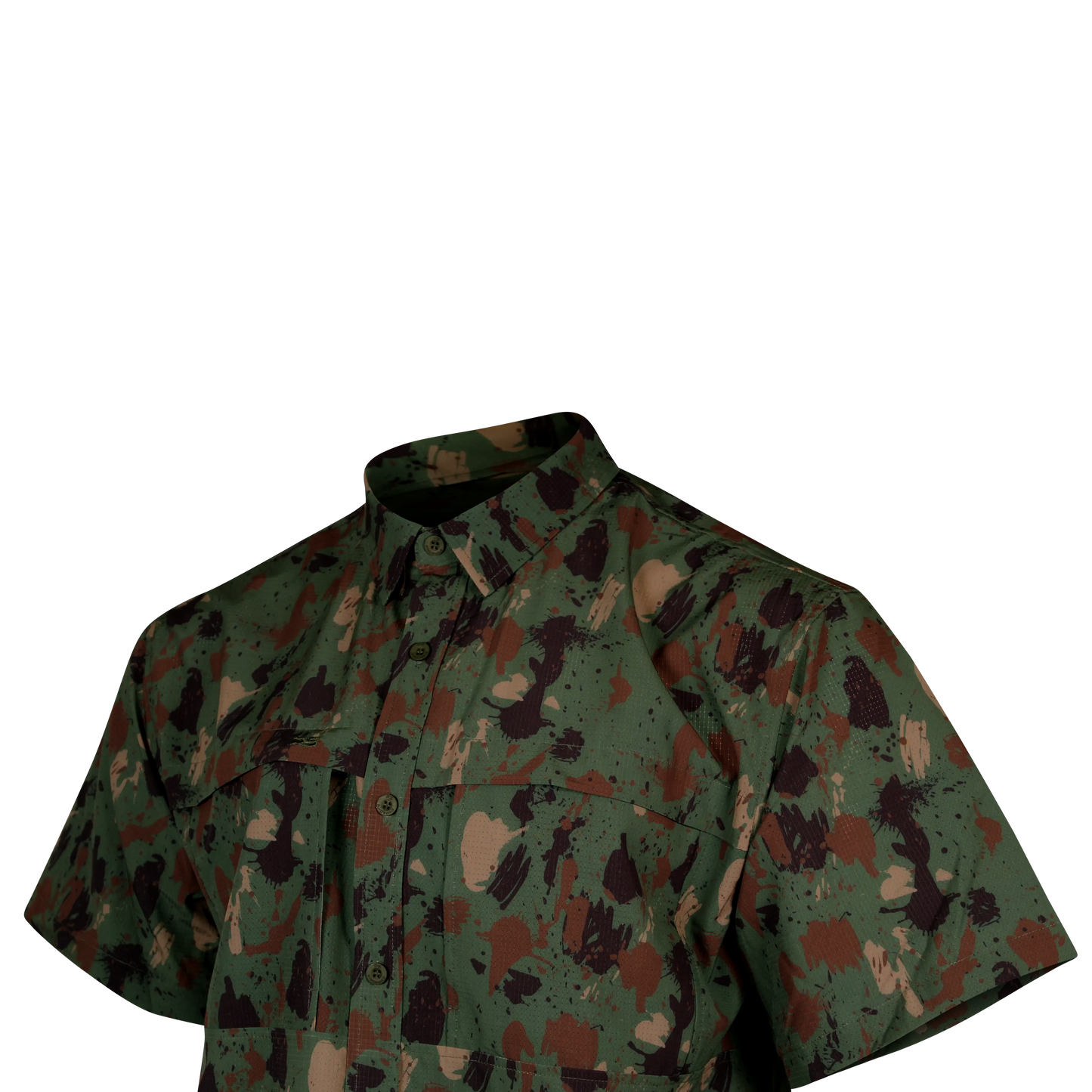 PS210 Short Sleeve Fishing Shirt-Artemis Camo 10