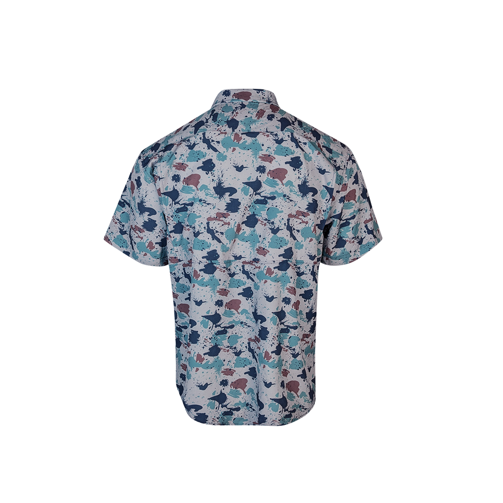 Premium Series Camo Short Sleeve Fishing Shirt - Baja Camo
