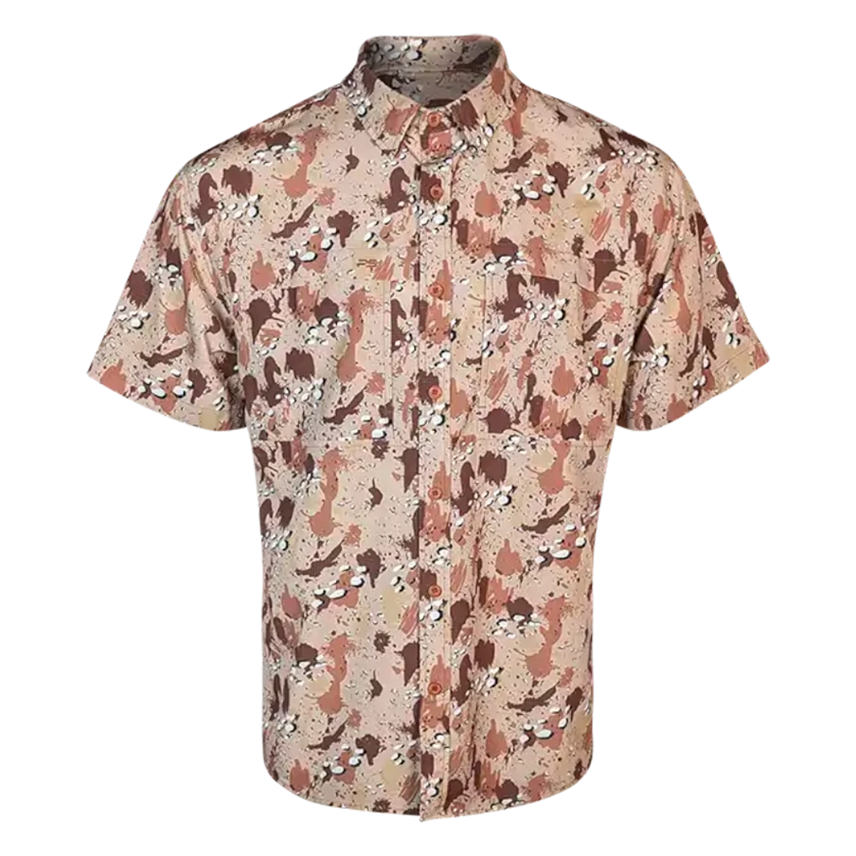PS210 Short Sleeve Fishing Shirt - Chocolate Chip Camo 13