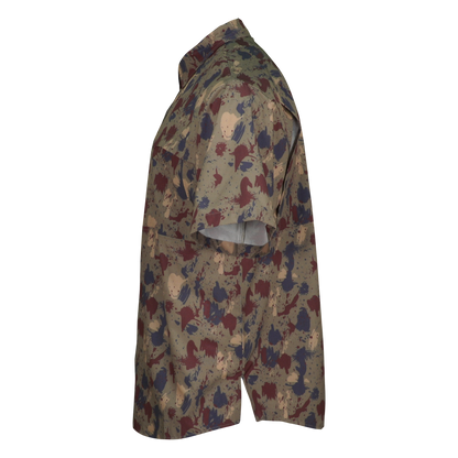 Premium Series Camo Short Sleeve Fishing Shirt - Clay