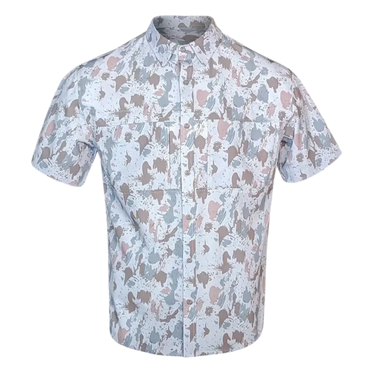 PS210 Short Sleeve Fishing Shirt - Glacial Camo 2