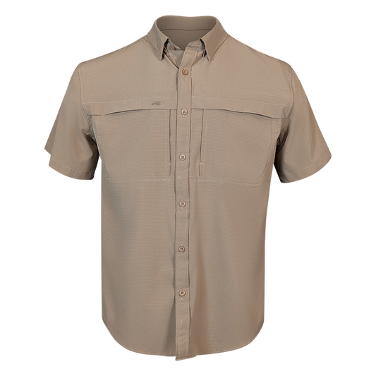 PS210 Short Sleeve Fishing Shirt - Mesa Tan