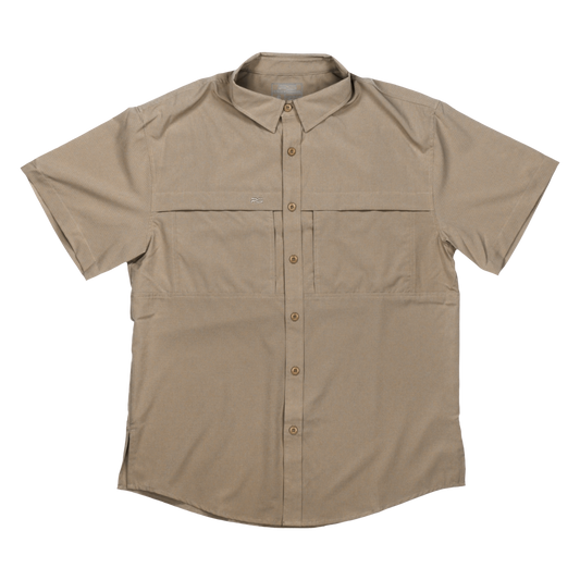 Premium Series Short Sleeve Fishing Shirt - Mesa Tan