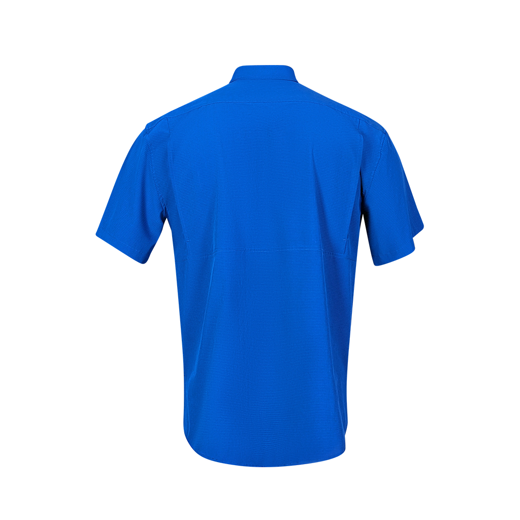 Premium Series Short Sleeve Fishing Shirt - Ocean Blue