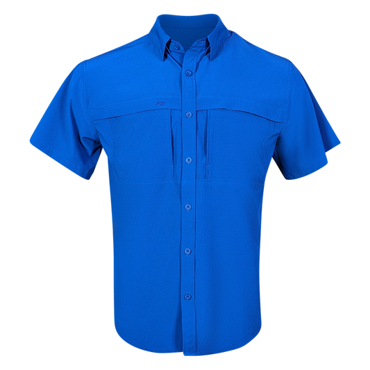 PS210 Short Sleeve Fishing Shirt - Ocean Blue