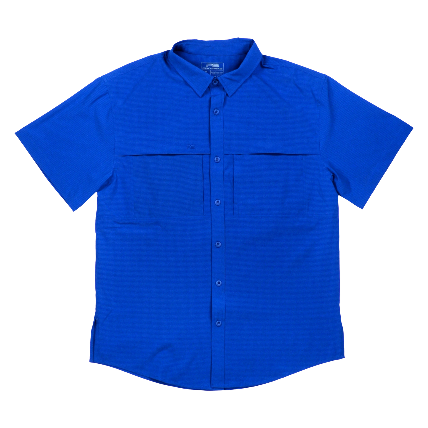 Premium Series Short Sleeve Fishing Shirt - Ocean Blue