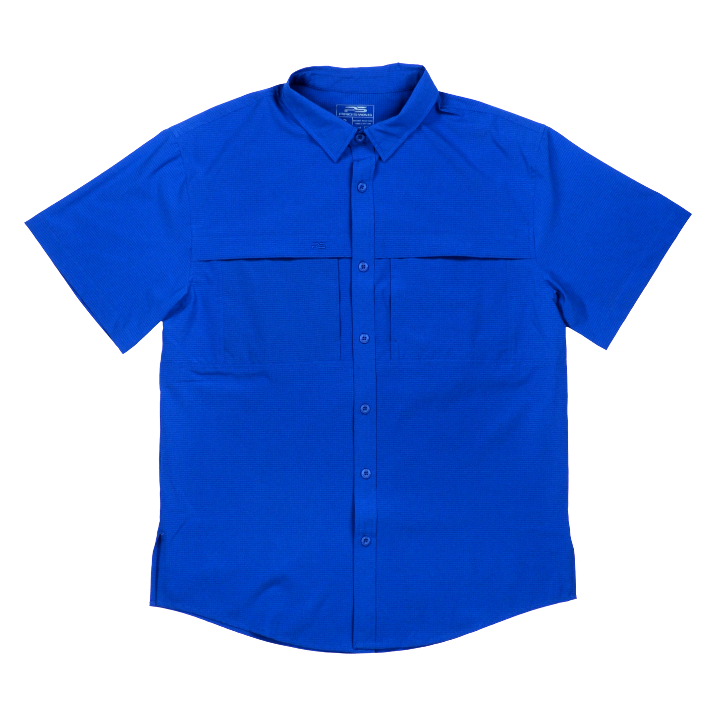 Premium Series Short Sleeve Fishing Shirt - Ocean Blue