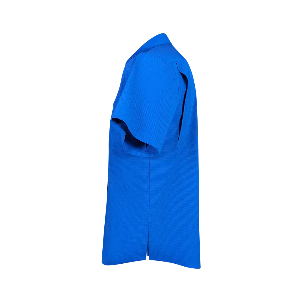 Premium Series Short Sleeve Fishing Shirt - Ocean Blue