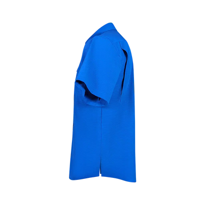 Premium Series Short Sleeve Fishing Shirt - Ocean Blue