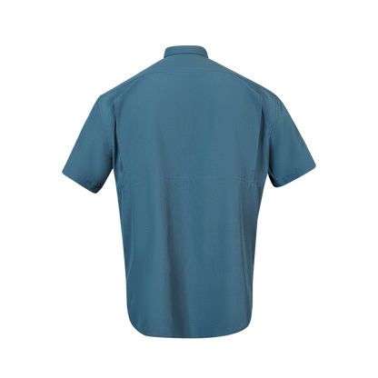 Premium Series Short Sleeve Fishing Shirt - Reef Blue