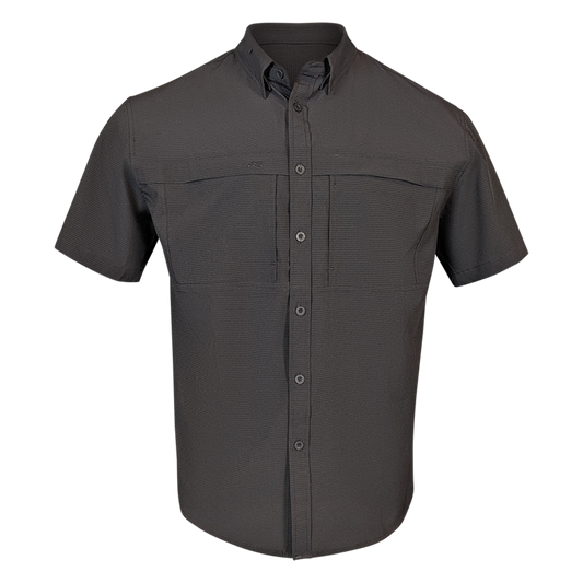 PS210 Short Sleeve Fishing Shirt - Sable Black